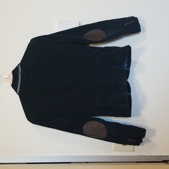 H&M (L.O.G.G.) sz 10 navy corduroy jacket w/elbow patches EUC - Picture 8 of 15